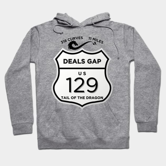 Tail of the Dragon - Deal's Gap US 129 Hoodie by sjames90